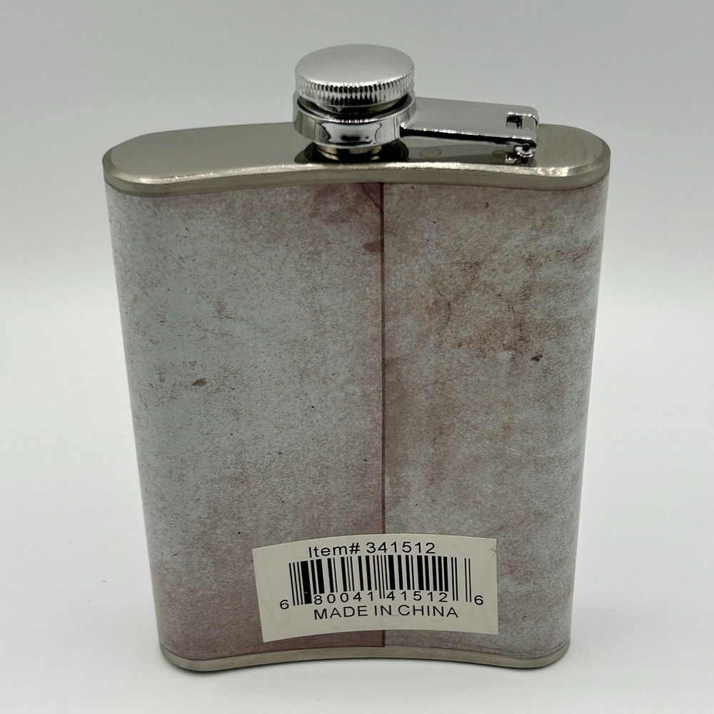 Stainless‎ Steel 8 oz Hip Flask Jack of Hearts Card Poker Graphic Fun Guy Gift - Picture 3 of 6